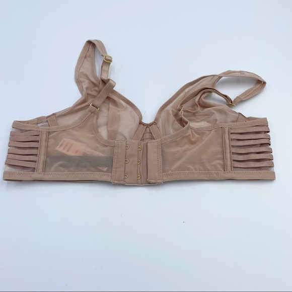 Victoria Secret Unlined Mesh Plunge Bra Sz 32B - Picture 5 of 10